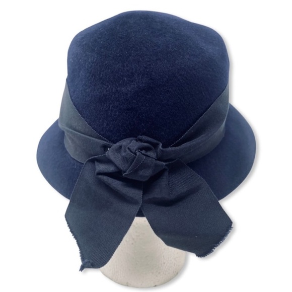 Vintage 1960s Blue Felt Hat